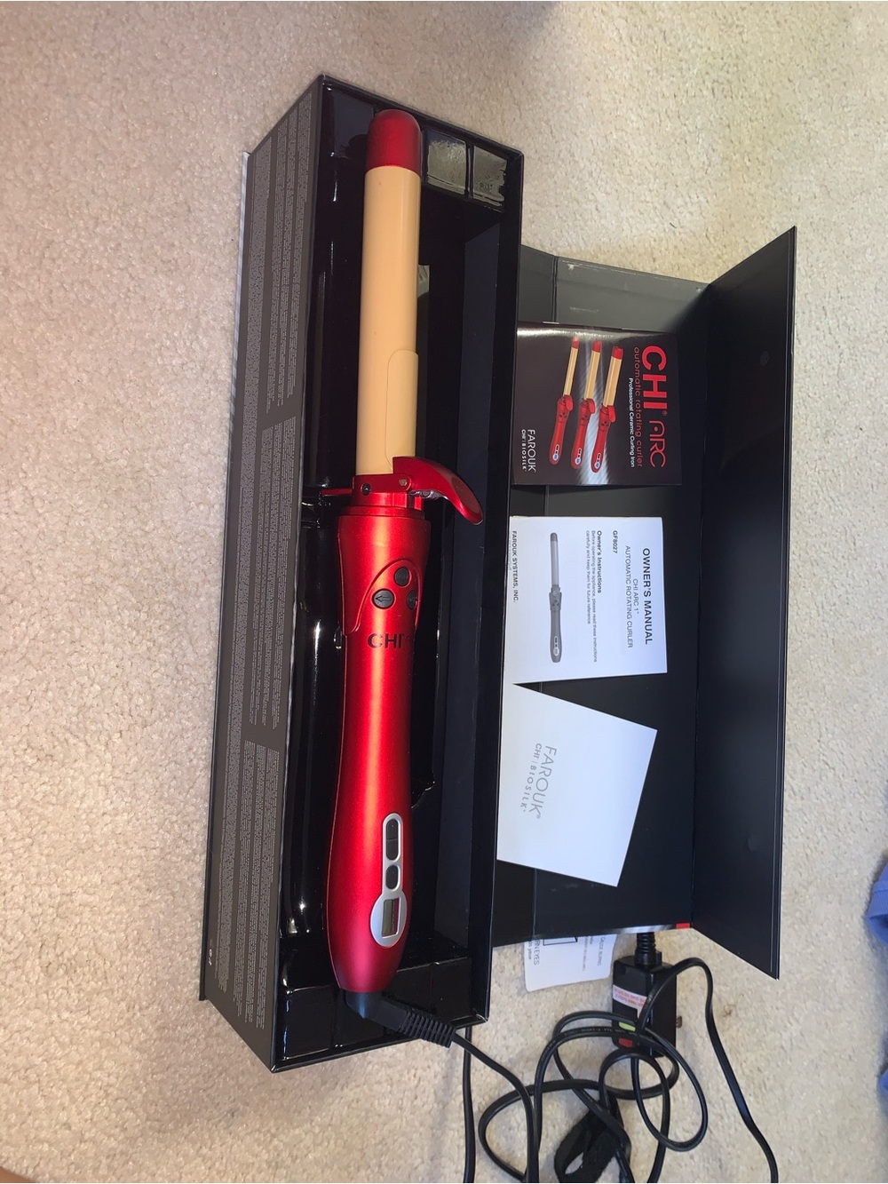 CHI Red Ceramic Curling Iron - 1" Barrel